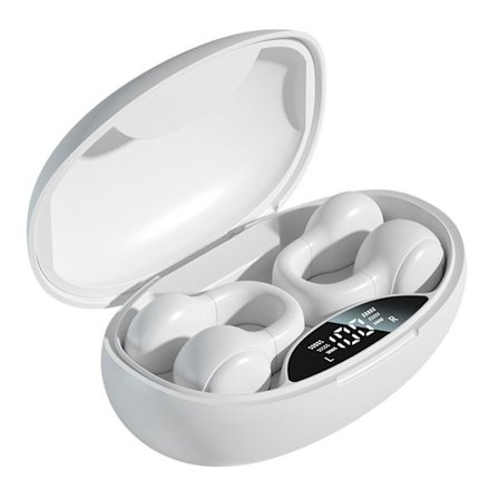 Bluetooth trådlösa öronsnäckor öronsnäcka headset benvit