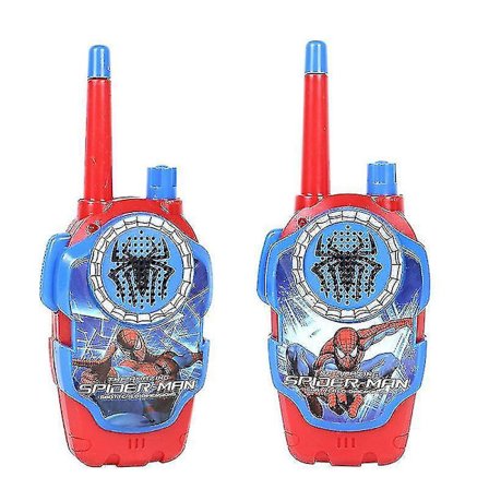Spiderman Cartoon Character Walkie-talkie, Förälder-barn Utomhus Interaktiv Telefon Spel Leksak
