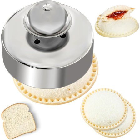 Sandwichskärare Sandwich Maker Cookies Cutter 304 Rostfritt Stål, Jelly Sandwiches Verktyg Sandwichskärare och Förseglare, DIY Sandwichskärare Maker