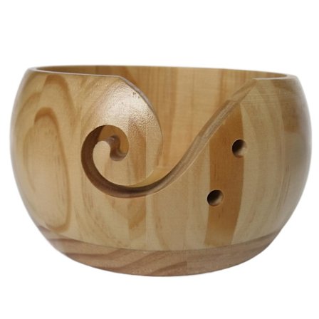 Træuldskål Tekstiluldsopbevaringsskål Rund træskål