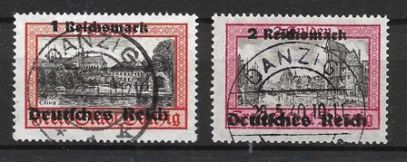 Tyske Rige 1939 - AFA 723-724 - Stemplet