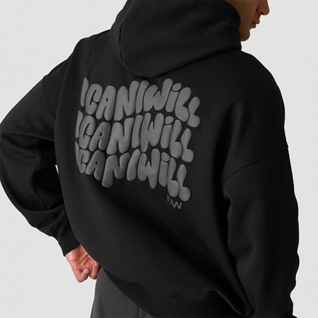 Hoodies ICANIWILL Everyday Relaxed Hættetrøje Sort - Bodyman.dk