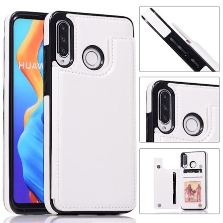 Huawei P30 Lite - Elegant Praktiskt Skal med Korthållare