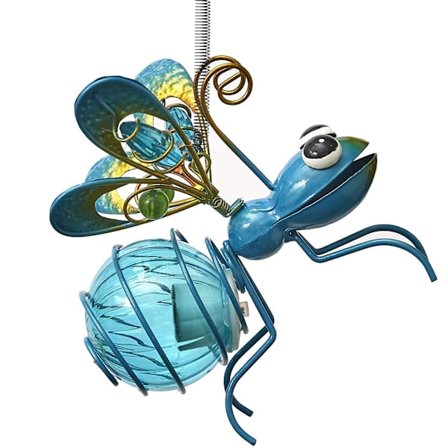 Ornamenter Insekt Dekoration Krog Design Vedhæng Glødorm Metal Hængende Til Påske Nytår Udseende Dekorativ Led Lys