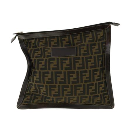 Fendi Vintage Clutches , Bruin , Dames , Maat: ONE Size Vintage Tassen