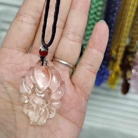 Fox Halsband Fox hänge medellång Lycka Halsband Mode