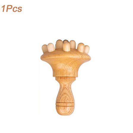 Massage Guasha-pind af træ, trærulle-massager, træterapiværktøj, maderoterapisæt til lindring af fascie- og muskelsmerter, kropsformning