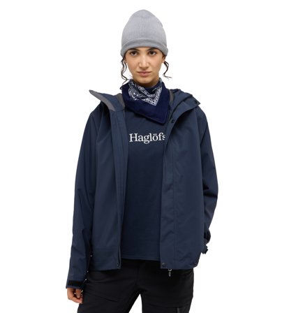 Haglöfs Breeze Proof Jacket Women Tarn Blue - Dam - XS