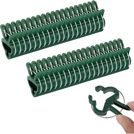 Justerbare plantestøtteclips, 100 stk. planteklips justerbare haveclips plante- og blomsterclips til tomater, agurker, roser, klatreplanter