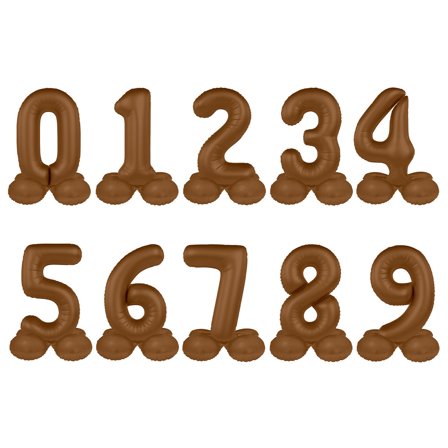 Seisova Numeroilmapallo Suklaanruskea Matta