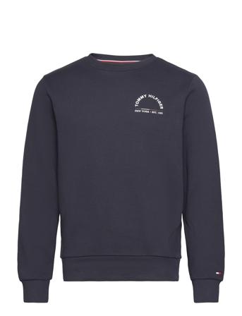 Shadow Hilfiger Reg Sweatshirt Sweat-shirt Genser Marineblå Tommy Hilfiger*Betinget Tilbud