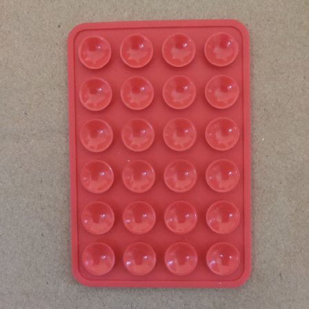 Förtjockad 24-kornig fyrkantig sugkopp, mobiltelefon silikon sugkopp, mobiltelefon surfplatta datorstöd, klistra in hållare