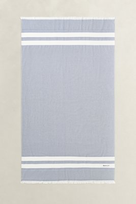 GANT - Stripete hammam-strandhåndkle faded denim