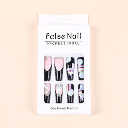 Falske negle Lang fransk ballerina negl