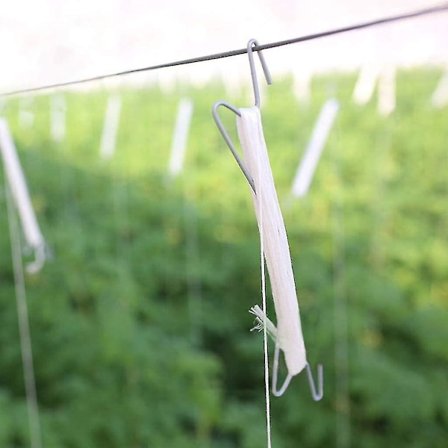 2024 20 Stykker Tomat Holder Kroker Drivhus Tomatplante Holder Med Tråd Agurk Kirsebær Grønnsak Klemme Trykkresistent