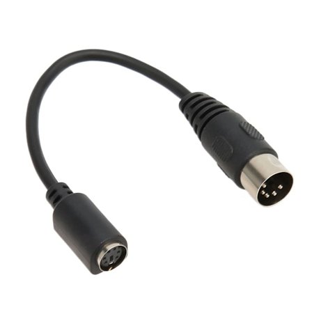 Näppäimistö-hiirimuunnin kaapeli DIN 5 Pin uros Mini DIN 6 KLB