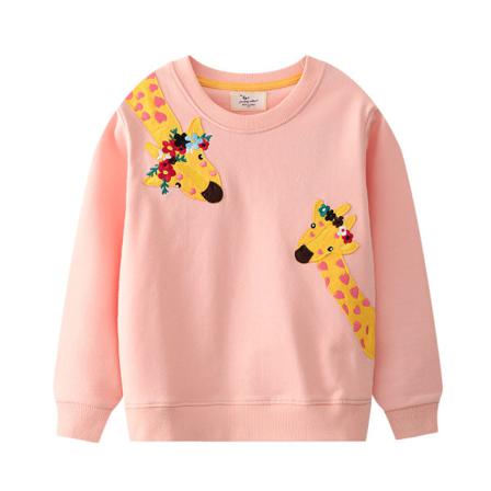 Blommigt Print För Flickor Höst Toppar Långärmad Pullover