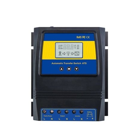 Power Bank Automatisk ATS Dobbel Power Transfer Switch Solar Charge Controller