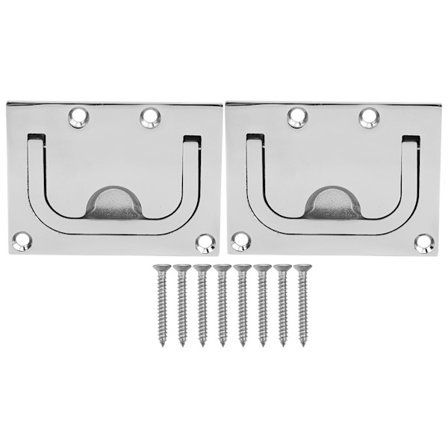 2 stk. rustfrit stål båd luge håndtag dæksel håndtag marine hardware skab ring