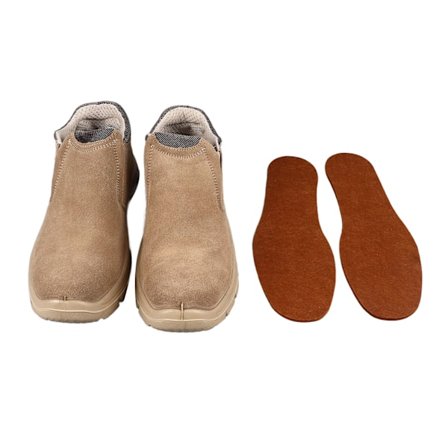 1 par Steel Toe Slip On Shoe med solid sula Mocka Anti Slip Punkteringssäker Andas Steel Toe Work Boot for Men Worker 43