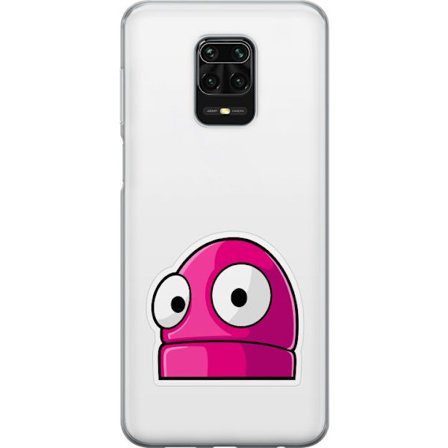 Kompatibel Mobilcover til Xiaomi Xiaomi Redmi Note 9S Rosa tegneseriefigur med store øjne i legende og humoristisk stil