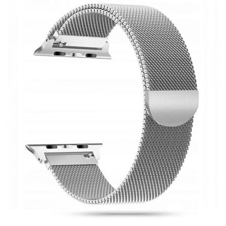 Milaneseband Apple Watch 4/5/6/7/8/se/ultra (42/44/45/49mm) - Si Silver