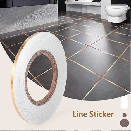 2 stk. vandtæt keramisk fliseafstandstape gulvsprækkelinjemærkat til badekar køkkenvask toilet