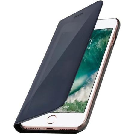 iPhone 7 og 8 Plus Folio Case Spejlstativ funktion - Sort
