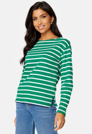 Happy Holly Yulia striped top White / Striped Klær