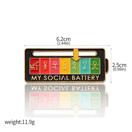 Social Mood Pin Brosch Pin STIL 1 STIL 1