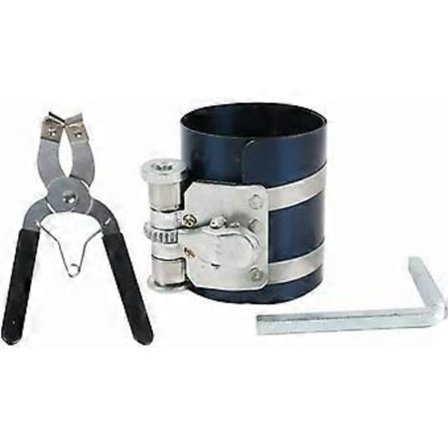 Stempelringkompressor med skralle, justerbart verktøy for montering av stempelringer for biler