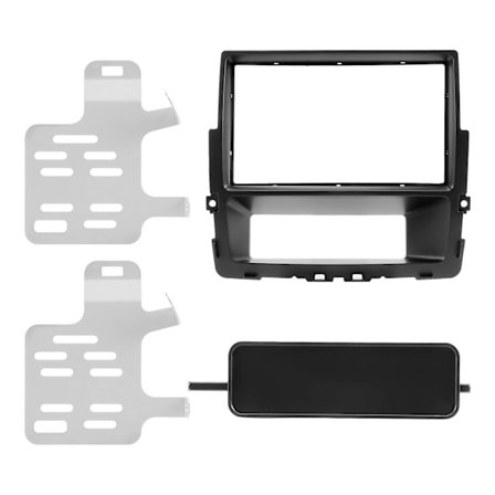 2 Din Bilradio Fascia For Primastar Opel Vivaro Trafic II Installasjonspanel Dvd Plate
