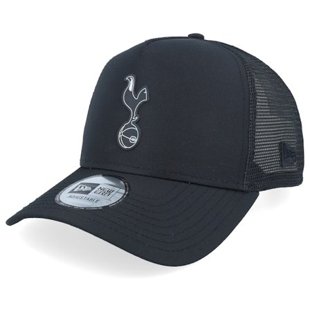 New Era - Football Schwarz trucker Cap - Tottenham Hotspur Iridescent Black A-Frame Trucker @ Hatstore