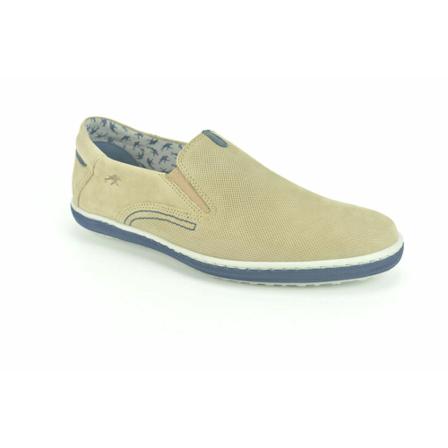 Fluchos, Taupe nubuc print A. blauwe Z Groen, Heren, Maat:44 EU