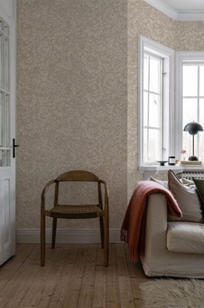 Duro Tapet, Idun 535-02 Flora, L, Puderrosa, Färg & tapeter