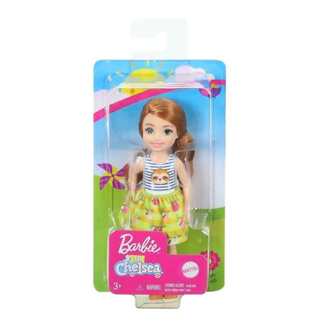 Barbie Chelsea Flicka med kjol sengångarmotiv GHV66 multifärg
