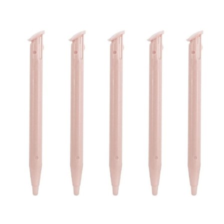 5 stk./sæt Spilkonsollskærm til Touch Pen Plastik Stylus til 2DS LL/XL Spilkonsoll Udskiftningspen Plastik til Touch S Pink