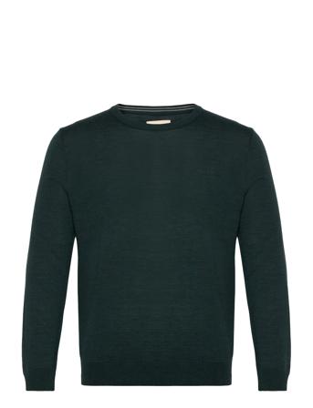 Extrafine Merino Wool C-Neck Tops Knitwear Round Necks Green GANT