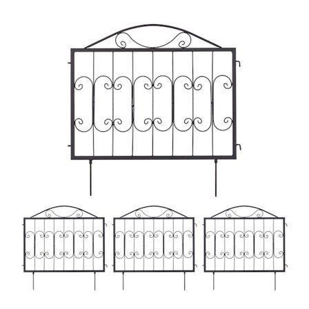metallinen sängyn kaide, 4 osaa