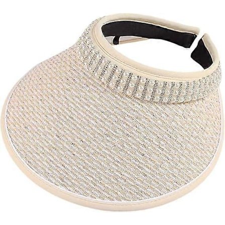 Strandhatte til kvinder Bredskygget solhat til kvinder Solhatte til kvinder med UV-beskyttelse Elegant tofarvet patchwork sommerhat