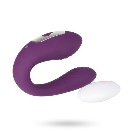 Uppladdningsbar Parvibrator med Trådlös Fjärrkontroll - Lila - Vuxen.se - Sexvibrator, parvibrator