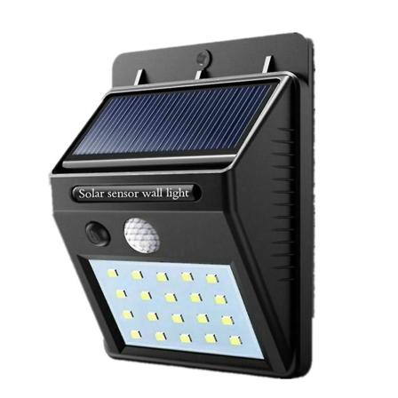 20 LED Vandtæt Sol-sensor/bevægelsessensor Væglampe, Udendørs(1 stk)