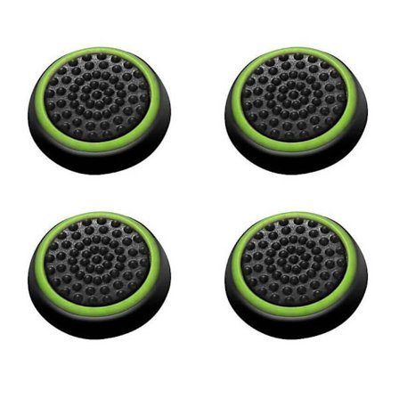 Silikonhatt för handkontroll till PS4 & Xbox One, 4-pack - Grön