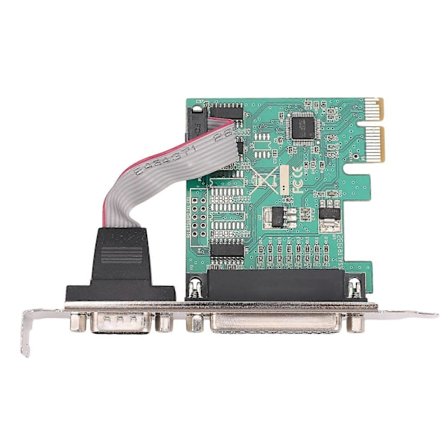 Rs232 -232 Sarjaportti Com & Db25 Tulostin Rinnakkaisportti Pci-e Pci Express -korttisovitinmuunnin