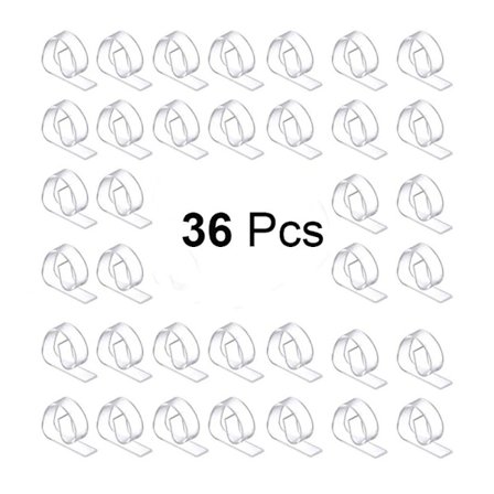 36 st Picknickbordsklämmor Dukklämmor Dukskydd Transparent 36 st