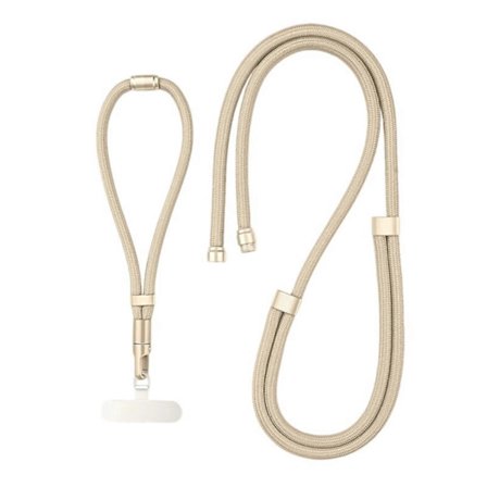 3 i 1 Justerbar Telefon-Lanyard med Stålclips Konvertibel Hals Skulder Håndledsrem Universal Telefon-Lanyard til Daglig Matcha Grøn(h})