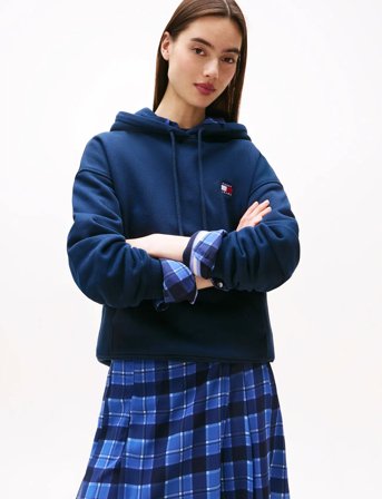 Tommy Jeans Tjw Bxy Badge Hoodie Ext - Black - XS