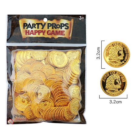 100 stk Poker Casino Chips Mynt Gullbelegg Plast Spansk Tre