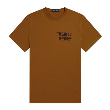 Fred Perry, T-Shirts Bruin, Heren, Maat:XL
