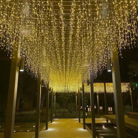 Varmvit 5 * 0,8 meter - stikkontaktversjon + svanehalskontakt, LED-farge